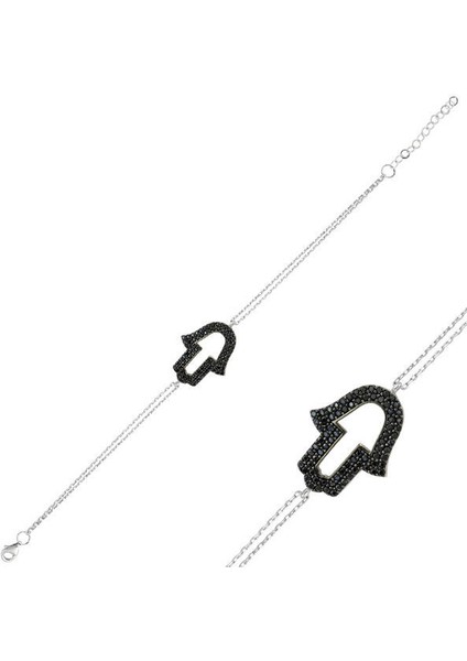 Fatma Ananın Eli 925 Ayar Gümüş Bileklik