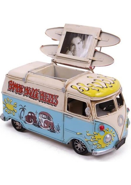 Dekoratif Metal Minibüs Kalemlik ve Çerçeveli Hediyelik fırsatları