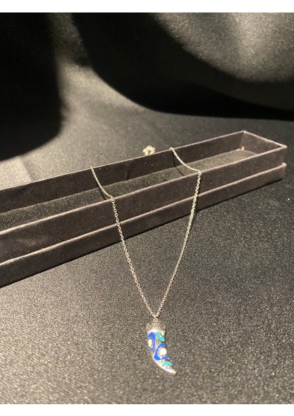 Fil Dişi Kolye Gold&gümüş