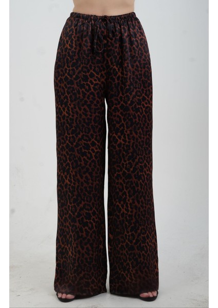 Kahve Leopar Desenli Pantolon fiyatları