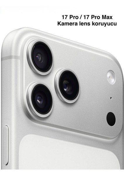Empocases Apple iphone 17 Pro Uyumlu Görüntü Bozmayan Safir Kamera Lens Koruyucu