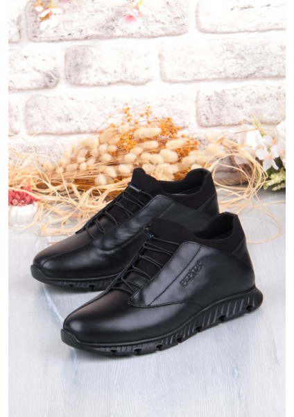 4781 Rahat Lastikli Kauçuk Taban Hakiki Deri Erkek Ayakkabı modelleri