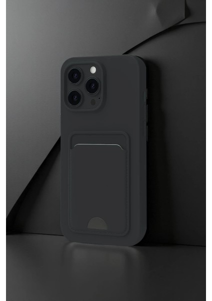 Apple iPhone 16 Pro Kılıf Card Flex Kılıf (Kartlıklı) - Siyah fiyatları