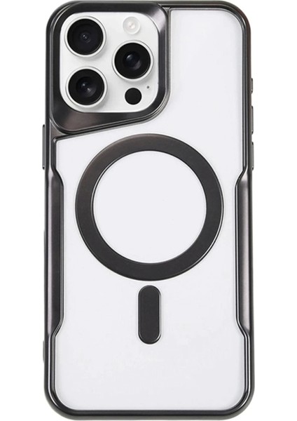 Apple iPhone 14 Pro Elegant Venüs Magsafe Kılıf – Slim Transparent Tasarım - Siyah modelleri