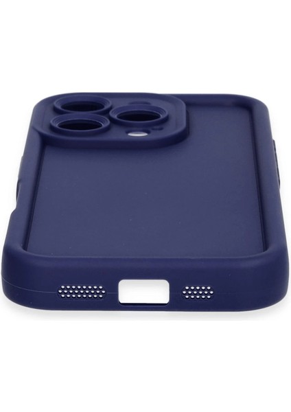 Apple iPhone 16 Pro Stylish Soft Kılıf (Yumuşak Kılıf) - Viera Elegant Design - Lacivert modelleri