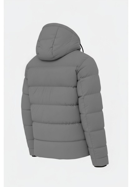 Erkek Gri Erkek Outdoor Su Geçirmez Kapüşonlu Kışlık Kaban – Rüzgar ve Yağmura Dayanıklı Mont&kaban modelleri