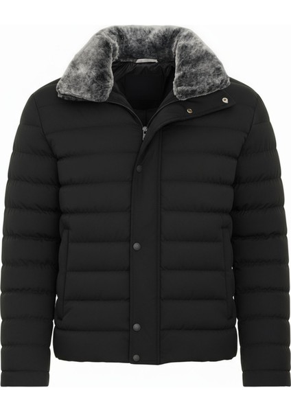 Erkek Siyah Erkek Kışlık Şişme Kaban – Sıcak Tutan, Hafif ve Şık Tasarım