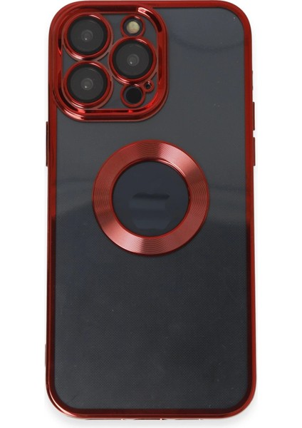 Apple iPhone 14 Pro Max Tavro Kapak – Renkli Çerçeve & Slim Stil - Kırmızı