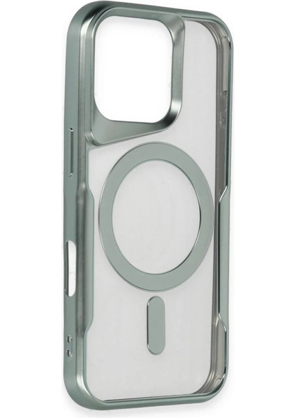 Apple iPhone 16 Elegant Venüs Magsafe Kılıf – Slim Transparent Tasarım - Lacivert indirimleri