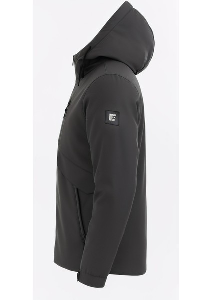 Erkek Gri Outdoor Su Itici Kapüşonlu Kaban – Rüzgar Geçirmez, Hafif ve dayanıklı fiyatları