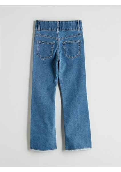 Beli Lastikli Kız Çocuk Jean Pantolon (W5) modelleri