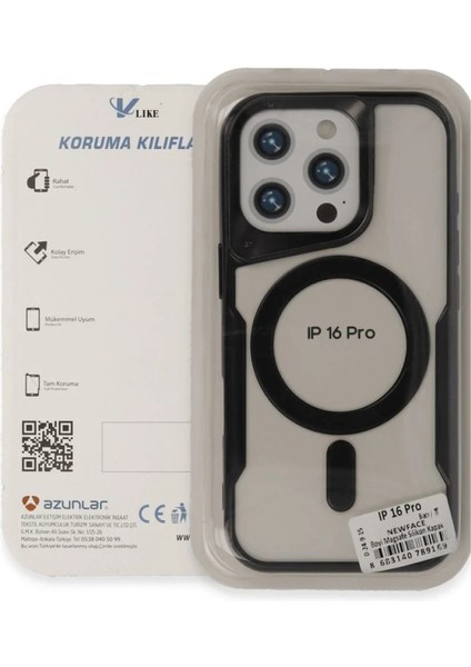 Apple iPhone 16 Plus Elegant Venüs Magsafe Kılıf – Slim Transparent Tasarım - Derin Mor modelleri