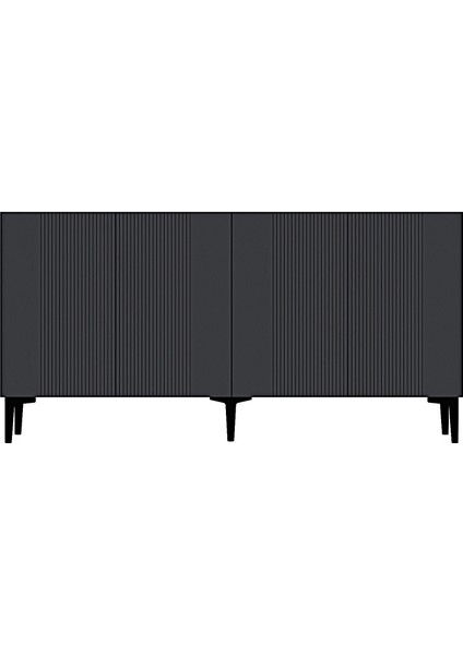 KA1511A- Corsa Lazer Çizgili Konsol , Tv Sehpası , Çok Amaçlı Dolap 150CM Antrasit modelleri