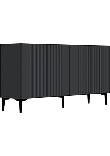 KA1511A- Corsa Lazer Çizgili Konsol , Tv Sehpası , Çok Amaçlı Dolap 150CM Antrasit fırsatları