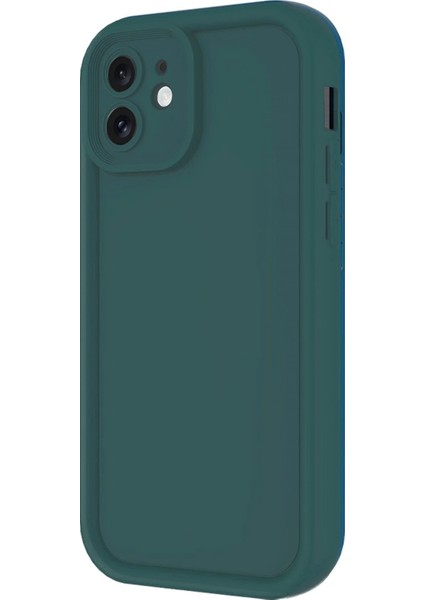 Apple iPhone 11 Stylish Soft Kılıf (Yumuşak Kılıf) - Viera Elegant Design - Koyu Yeşil