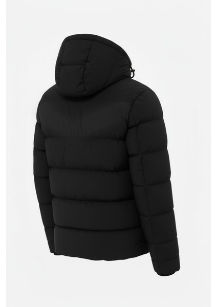 Erkek Siyah Erkek Outdoor Su Geçirmez Kapüşonlu Kışlık Kaban – Rüzgar ve Yağmura Dayanıklı Mont&kaban modelleri