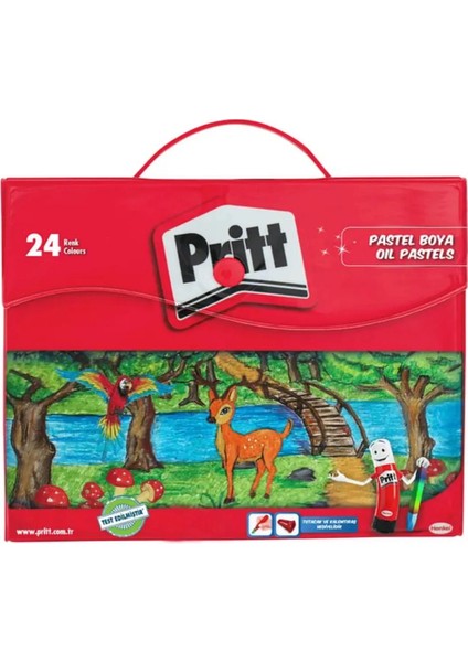 Pritt 24 Lü Çantalı Pastel Boya