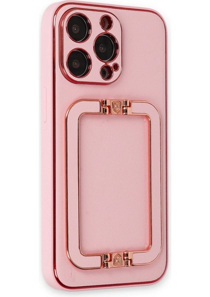 Apple iPhone 13 Pro Max Aurela Kapak – Şık, Tok & Metal Çerçeveli Stil - Pembe fiyatları