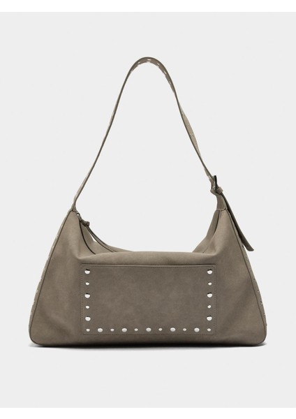 Zımba Detaylı ve Deri Görünümlü Çanta fiyatları