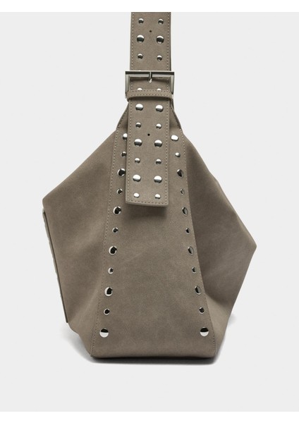 Zımba Detaylı ve Deri Görünümlü Çanta modelleri