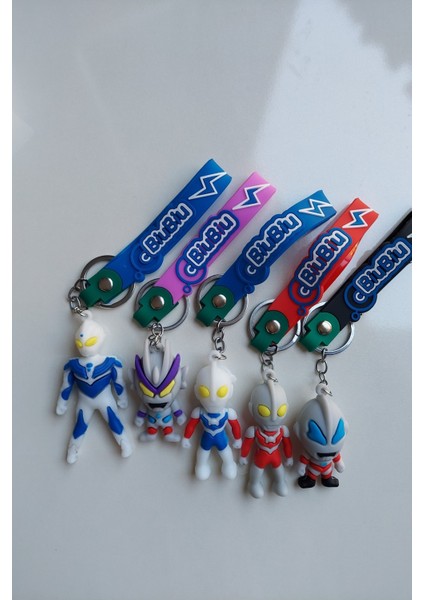 Ultraman Serisi 3D Silikon Anahtarlık Seti 5ADET fiyatları