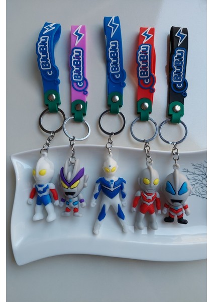 Ultraman Serisi 3D Silikon Anahtarlık Seti 5ADET indirimleri