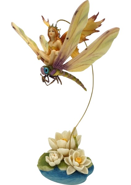 Yusufçuk Üstündeki Peri Biblosu El Yapımı Renkli Sallanabilen Koleksiyon Figür fiyatları