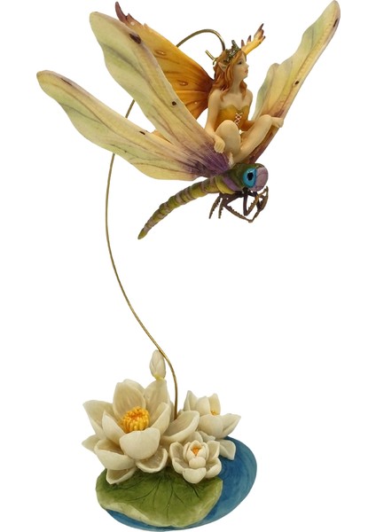 Yusufçuk Üstündeki Peri Biblosu El Yapımı Renkli Sallanabilen Koleksiyon Figür modelleri