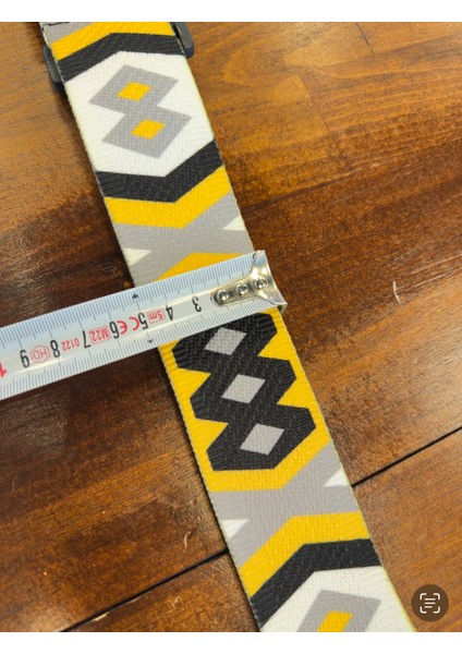 Elektro Gitar Askısı Desenli