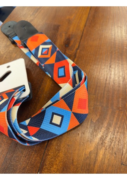 Elektro Gitar Askısı Desenli