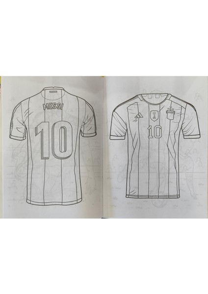 Futbolcular Figürlü 5 Adetlik Boyama Kitabı Seti ve 12 Li Kuru Boya AD39645 modelleri