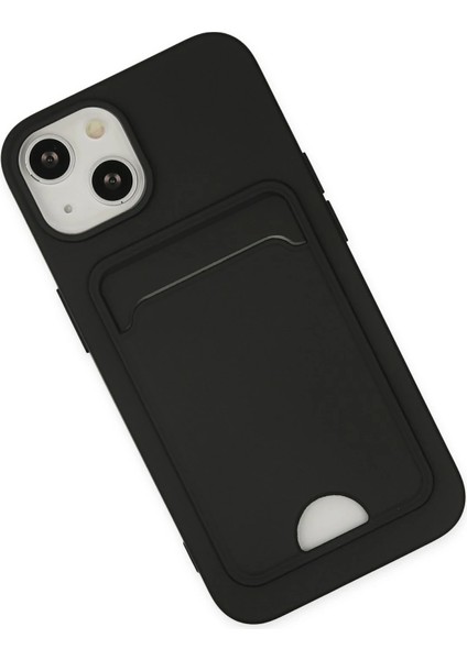 Apple iPhone 14 Plus Kılıf Card Flex Kılıf (Kartlıklı) - Siyah modelleri