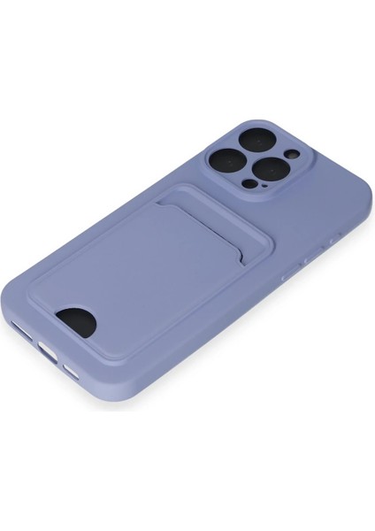 Apple iPhone 14 Pro Max Kılıf Card Flex Kılıf (Kartlıklı) - Lila fırsatları