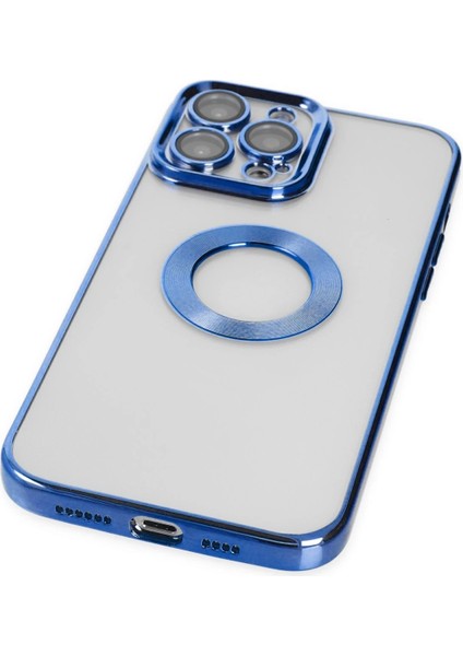 Apple iPhone 14 Pro Max Tavro Kapak – Renkli Çerçeve & Slim Stil - Mavi fırsatları