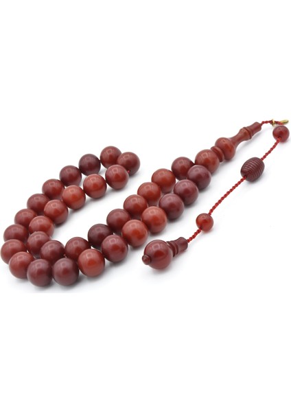 Hakkı Usta Imzalı Turuncu Vietnam Sıkma Kehribar Tesbih fiyatları