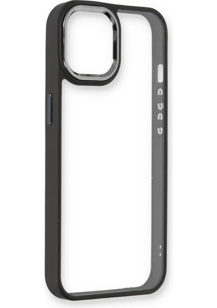 Apple iPhone 14 Plus Elegant Clear Case (Şeffaf Kılıf) - Stylish Protective Cover - Siyah fiyatları