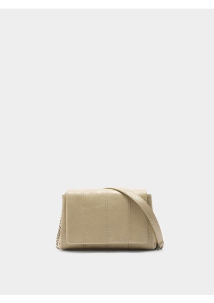 Kapaklı Dolgulu Omuz Çantası