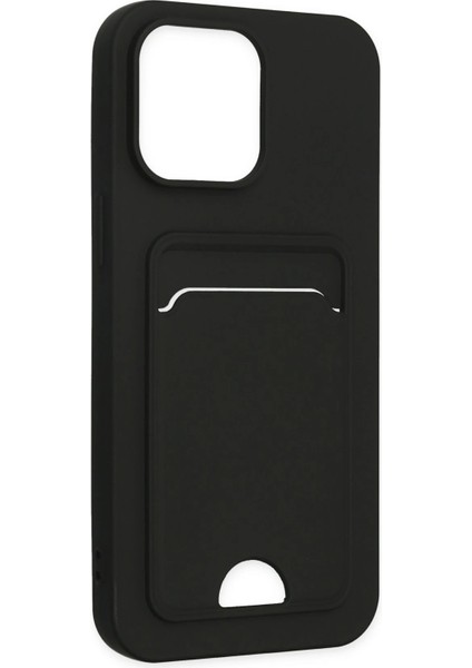 Apple iPhone 14 Pro Kılıf Card Flex Kılıf (Kartlıklı) - Siyah modelleri