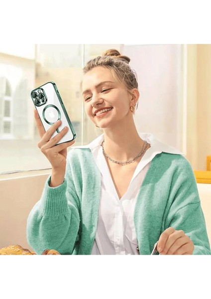 Apple iPhone 15 Pro Magneticedge Kılıf - Lacivert fırsatları