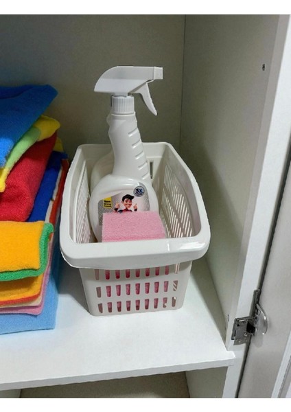 5 'libeyaz Plastik Çok Amaçlı Organizer Sepet – Delikli Tasarım, Mutfak & Banyo Düzenleyici fiyatları