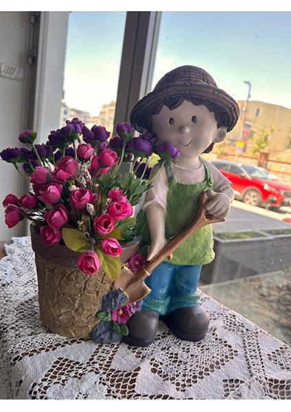 Saksılı Bahçe Cücesi, Erkek Bahçe Cücesi Saksılı, Dekoratif Saksı fiyatları