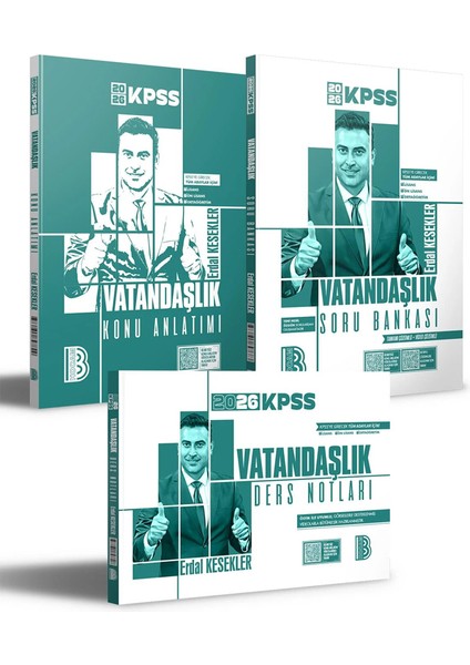 2026 Kpss Vatandaşlık Konu Anlatımı - Soru Bankası ve Ders Notları Seti Benim Hocam Yayınları