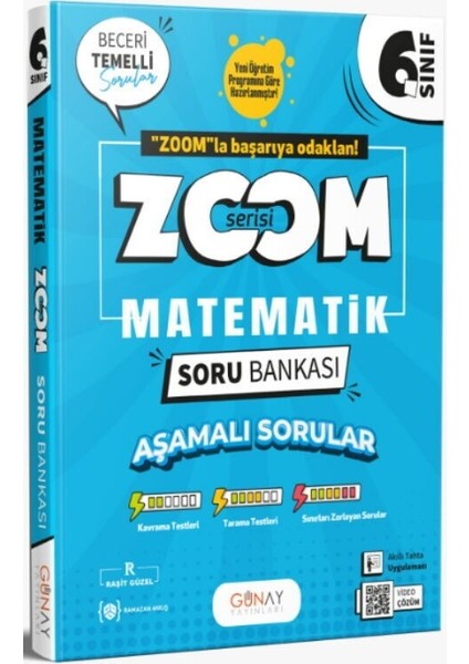 6. Sınıf Matematik Zoom Soru Bankası Günay Yayınları