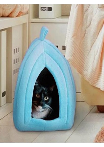 Pet Hut Polar Kedi ve Köpek Yatağı Siyah Renk Pet Hut Polar Kedi ve Köpek Yatağı Mavi