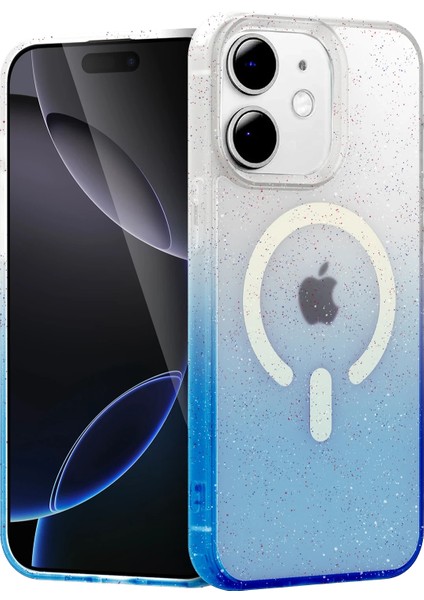 Apple iPhone 11 Radiant Pummel Glitter Kapak – Stylish Simli Yüzey & Dayanıklı Tasarım - Mavi