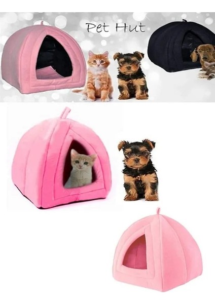 Be Active Polar Kedi ve Köpek Yatağı Siyah Renk Pkedi Magrası Polar Kedi ve Köpek Yatağı Kırmızı