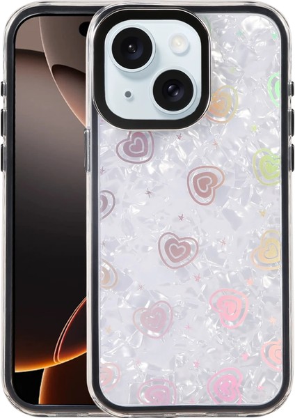 Apple iPhone 15 Astra Desenli Kapak – Slim, Zarif & Şık Tasarım, Modern Koruma - Siyah