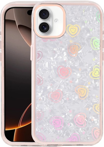 Apple iPhone 16 Astra Desenli Kapak – Slim, Zarif & Şık Tasarım, Modern Koruma - Pembe