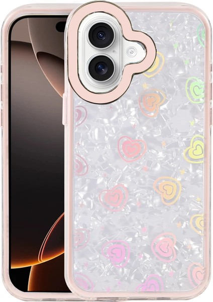 Apple iPhone 16 Astra Desenli Kapak – Slim, Zarif & Şık Tasarım, Modern Koruma - Pembe indirimleri