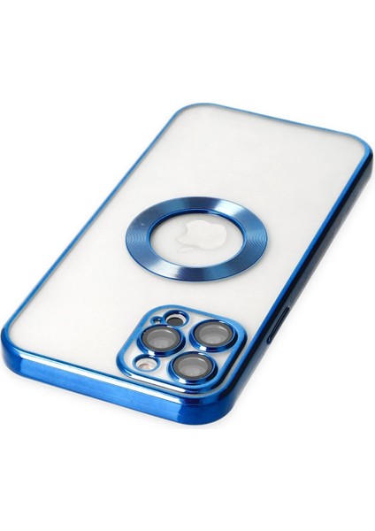 Apple iPhone 12 Pro Tavro Kapak – Renkli Çerçeve & Slim Stil - Mavi